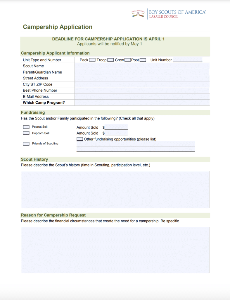 Campership Application