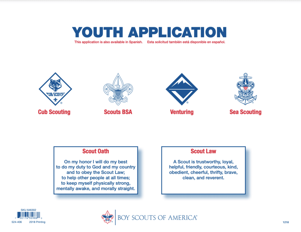 BSA Youth Application