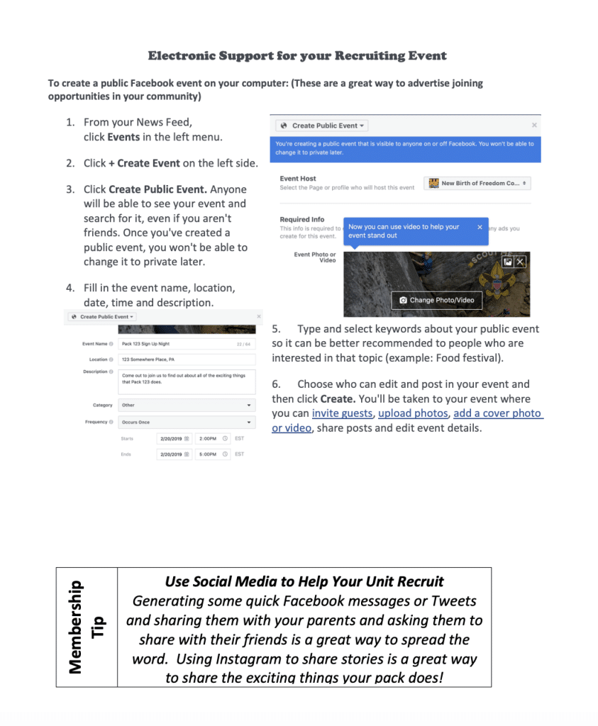 Using Facebook and Social Media to Promote Your Recruitment Night